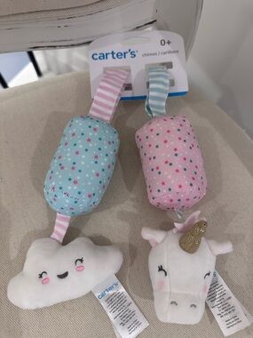 Carters NWT Baby Musical Chimes Toys unicorn & cloud super cute 🤍